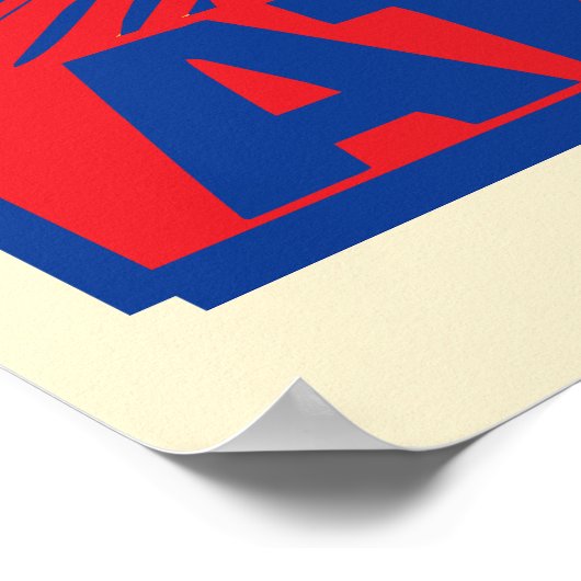 Farbige Athena Print Poster (Ecke)