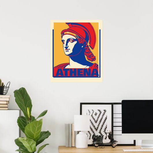 Farbige Athena Print Poster (Heimbüro)