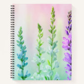 Farbige Ätherische Blumen Notizblock (Vorderseite)