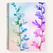 Farbige Ätherische Blumen Notizblock (Vorderseite)