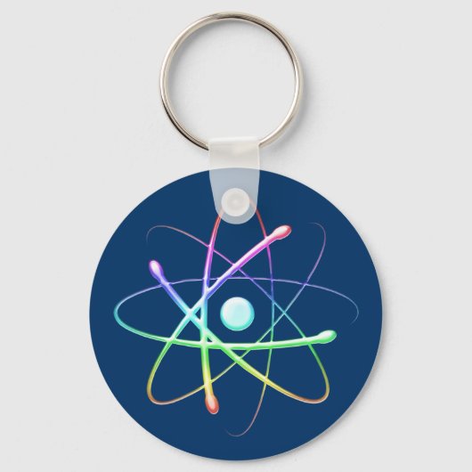 Farbige Atom (008) - Schlüsselanhänger (Vorderseite)