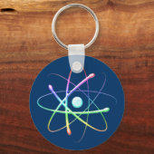 Farbige Atom (008) - Schlüsselanhänger (Vorderseite)