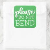 Farbige Aufkleber "Bitte nicht beimischen" - 15 cm (Tasche)