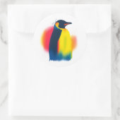 Farbige Aufkleber der Silhouette Paint Pinguin (Tasche)