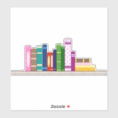 Farbige Aufkleber für die virtuelle Bibliothek (Blatt)