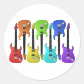 Farbige Aufkleber für elektrische Gitarren (Vorderseite)