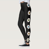 Farbige Augen Halloween-Augenbrauen Bloodshot-Auge Leggings (Links)