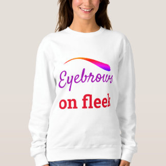 Farbige Augenbrauen auf Fleek Trendy Flawless, ZFJ Sweatshirt