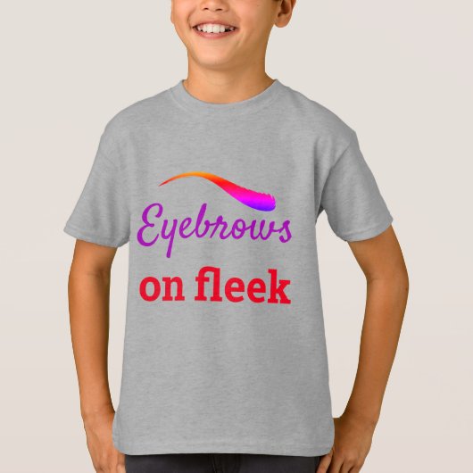Farbige Augenbrauen auf Fleek Trendy Flawless, ZFJ T-Shirt (Vorderseite)