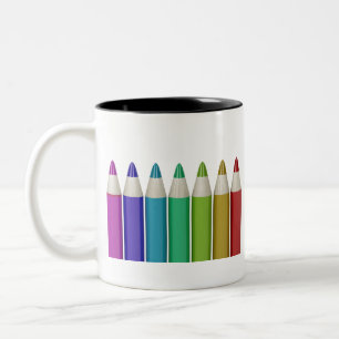 Farbige Augenstifte Zweifarbige Tasse