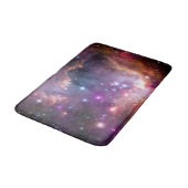 Farbige Außenraumgalaxie / Nebel Badematte (Schrägansicht)