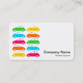 Farbige Autos 02 Visitenkarte (Vorderseite)