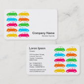 Farbige Autos 02 Visitenkarte (Vorne/Hinten)