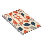 Farbige Autos Blätter boho personalisierte Monogra Notizblock (Rechte Seite)