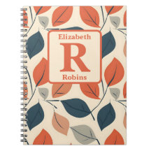 Farbige Autos Blätter boho personalisierte Monogra