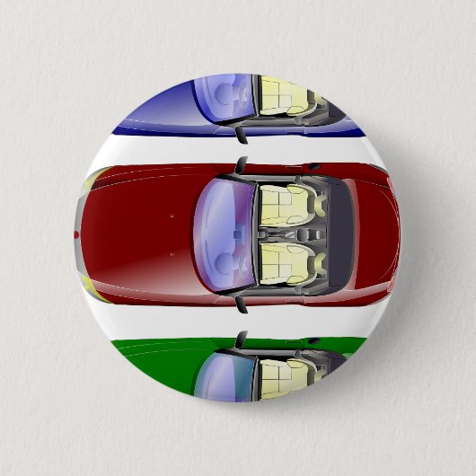 Farbige Autos Button (Vorderseite)