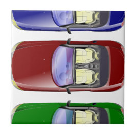 Farbige Autos Fliese