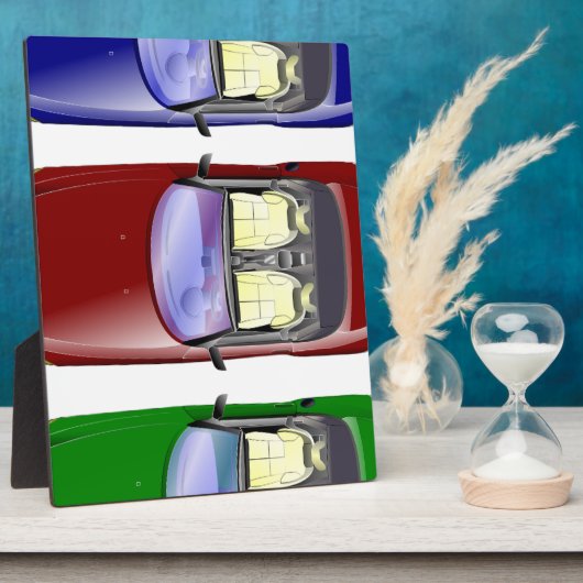 Farbige Autos Fotoplatte (Seite)