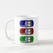Farbige Autos Kaffeetasse (Links)