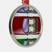 Farbige Autos Ornament Aus Metall (Rechts)
