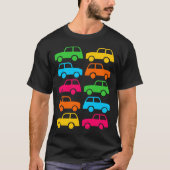 Farbige Autos T-Shirt (Vorderseite)