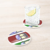 Farbige Autos Untersetzer (Seite)