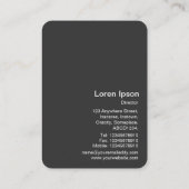 Farbige Autos Visitenkarte (Rückseite)