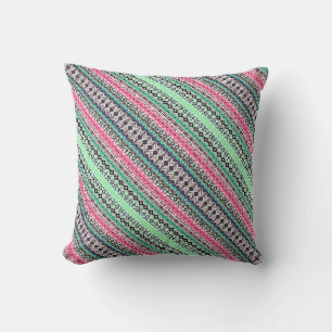 Farbige Azteken-Muster-Design Kissen