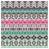 Farbige Azteken-Muster-Design Stoff (Nahaufnahme)