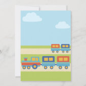 Farbige Babydusche Einladung (Rückseite)