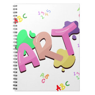 Farbige Back-to-School-Kunstgestaltung. Notizblock