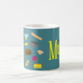 Farbige Backwaren und Backutensilien Kaffeetasse (Mittel)