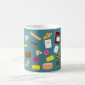Farbige Backwaren und Backwaren Kaffeetasse (Mittel)