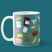 Farbige Backwaren und Backwaren Kaffeetasse