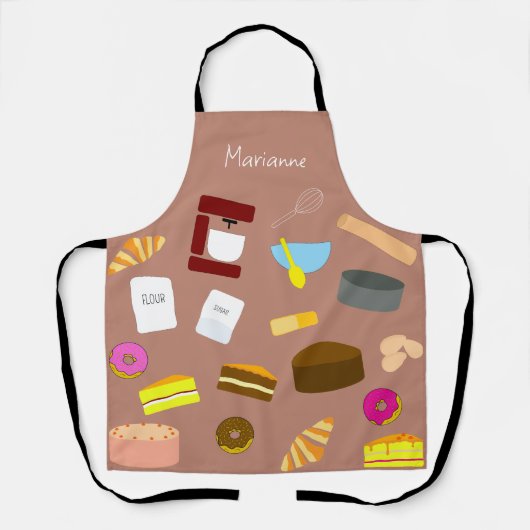 Farbige Backwaren und Backwaren Schürze (Vorderseite)