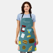 Farbige Backwaren und Backwaren Schürze (Getragen)