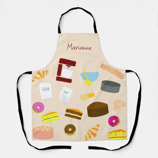 Farbige Backwaren und Backwaren Schürze (Vorderseite)