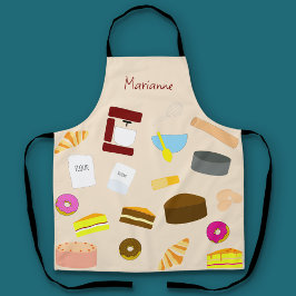 Farbige Backwaren und Backwaren Schürze