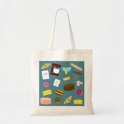 Farbige Backwaren und Backwaren Totbeutel Tragetasche (Vorne)