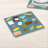 Farbige Backwaren und Backwaren Untersetzer (angewinkelt)