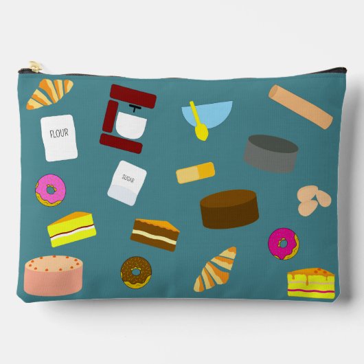 Farbige Backwaren und Backzubehör Zubehörtasche (Vorderseite)