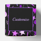 Farbige Balkone & Stars Herzenspende Box Geschenkschachtel (Oben)