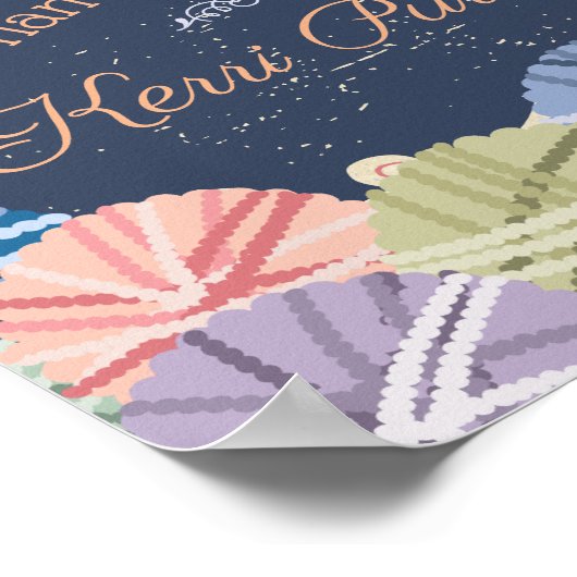 Farbige Bälle aus Garn aus Strickfaser Poster (Ecke)