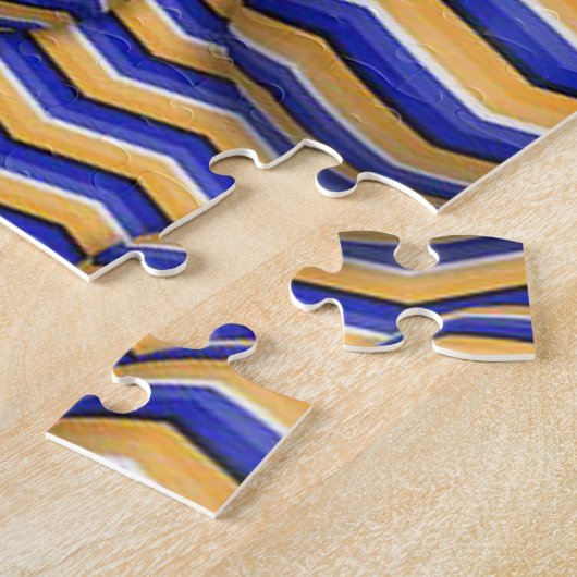 Farbige Bälle mit Streifen Illusion bewegen Puzzle (Seite)