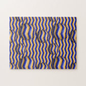 Farbige Bälle mit Streifen Illusion bewegen Puzzle (Horizontal)