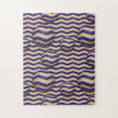 Farbige Bälle mit Streifen Illusion bewegen Puzzle (Vertikal)