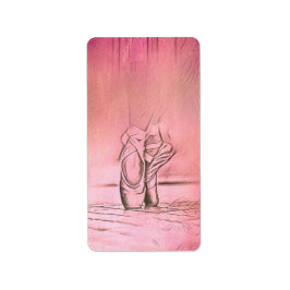 Farbige Ballet Shoes geben das Adressetikett zurüc