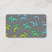 Farbige Ballon Twister Business Card Visitenkarte (Rückseite)