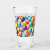 Farbige Ballonmuster Glas (Rückseite)