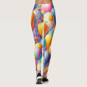 Farbige Ballonmuster Leggings (Rückseite)